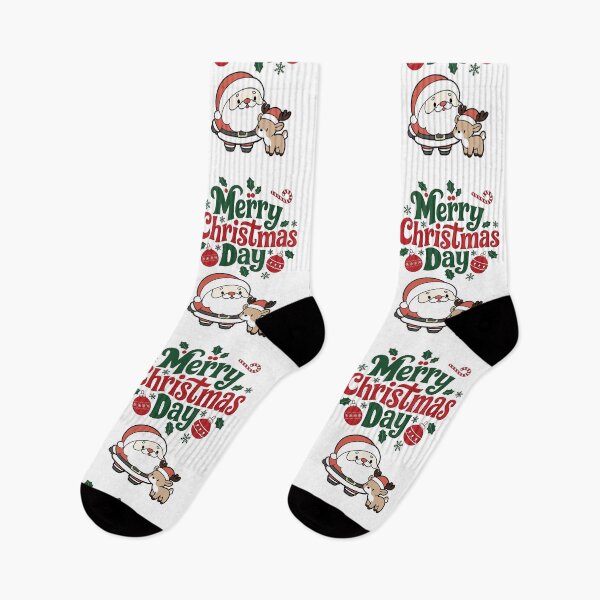 Item preview, Merry Christmas Santa Hat Reindeer Shirt Cute Christmas T-shirt Christmas Tshirt Women's Christmas Shirt Holiday Christmas T shirts  designed and sold by mainurbd.