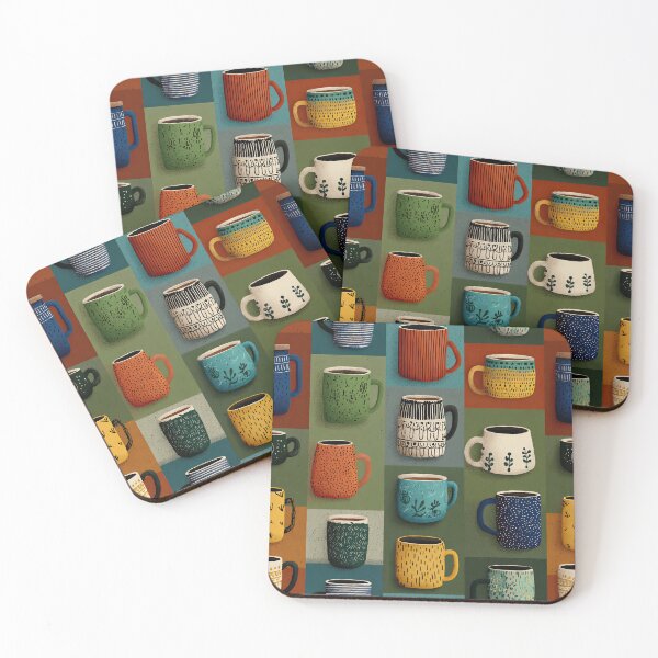 Item preview, Whimsical Coffee Mug Pattern designed and sold by Kybruno's Creations.