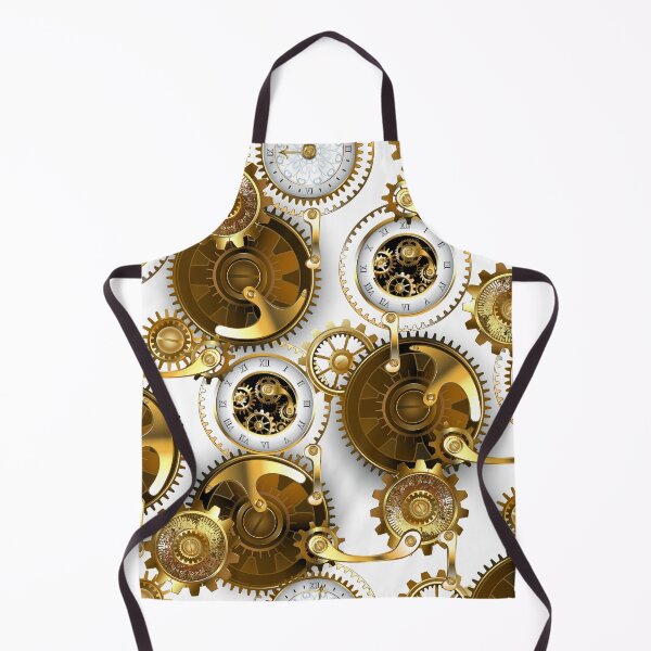 Item preview, Seamless white pattern with gears designed and sold by Blackmoon9.