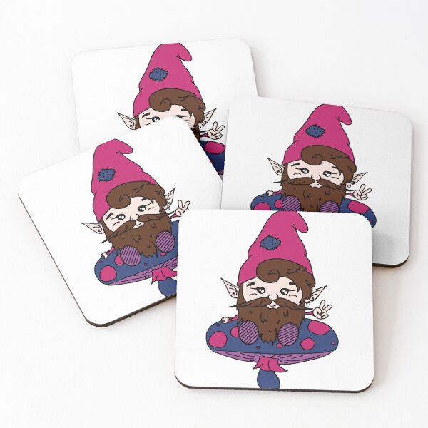 Item preview, Bisexual Gnome on a Mushroom designed and sold by GnomeyArt.