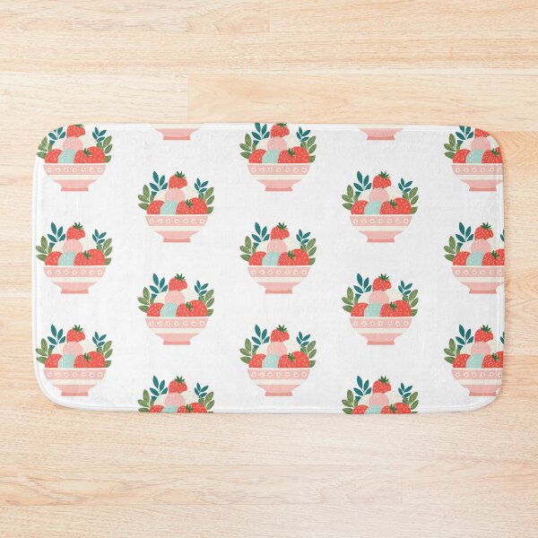 Item preview, Strawberry Bingsu – Korean Shaved Ice Dessert Illustration designed and sold by BobaBunny76.