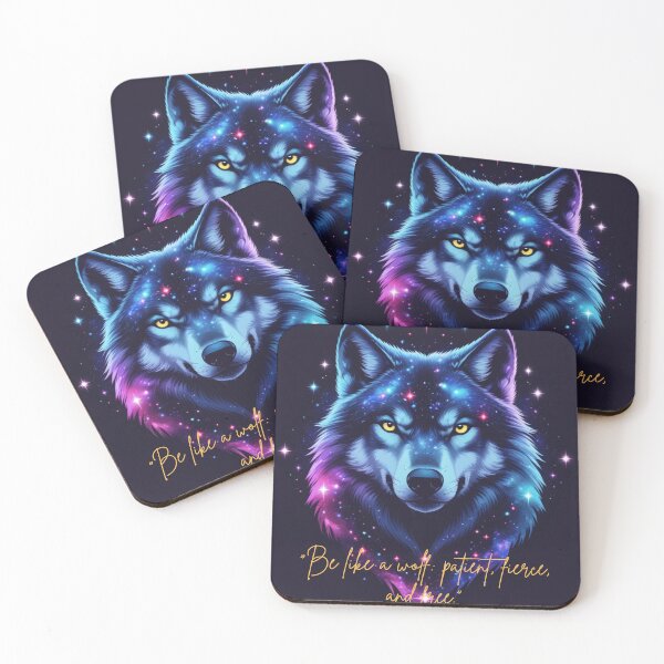 Item preview, Cosmic Wolf – Fierce and Free Galaxy Art designed and sold by FusionArtStyle.