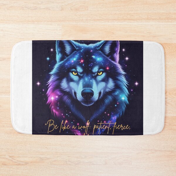 Item preview, Cosmic Wolf – Fierce and Free Galaxy Art designed and sold by FusionArtStyle.