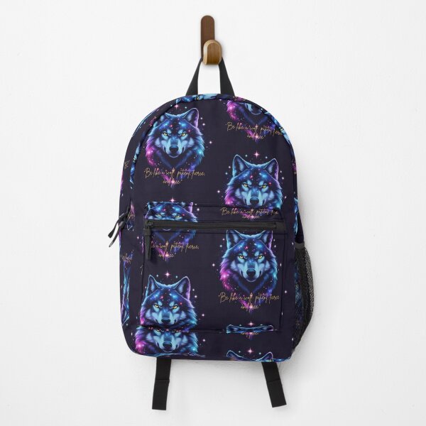 Item preview, Cosmic Wolf – Fierce and Free Galaxy Art designed and sold by FusionArtStyle.