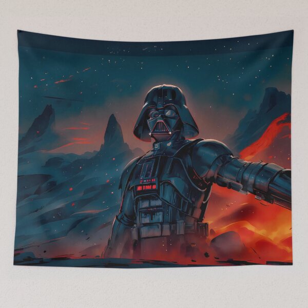 Item preview, Blue Red Darth Vader Iconic Art Dark Side designed and sold by ART ATTACK ZONE.
