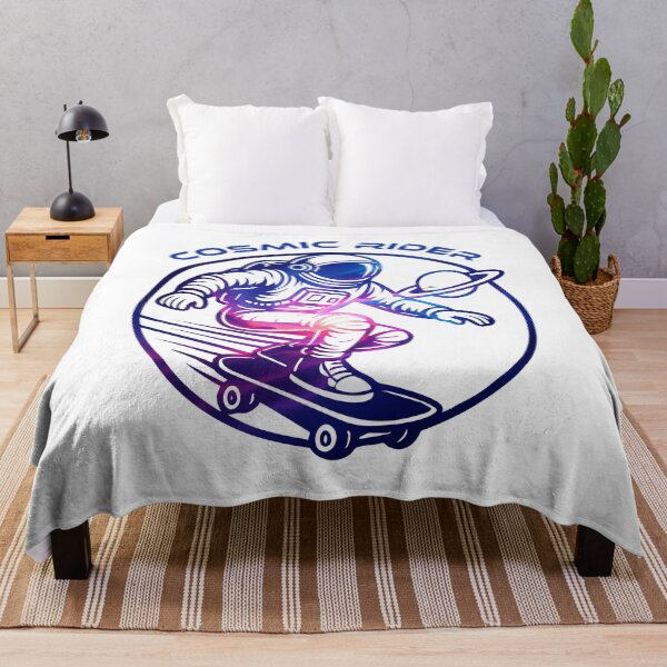 Item preview, Cosmic Rider – Astronaut Skateboarding in Space Retro Futuristic 1 designed and sold by sherifshaaban.