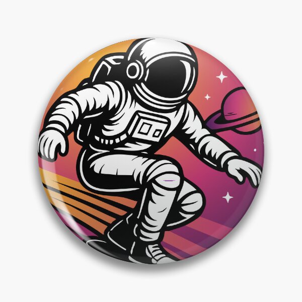 Item preview, Cosmic Rider – Astronaut Skateboarding in Space Retro Futuristic 2 designed and sold by sherifshaaban.
