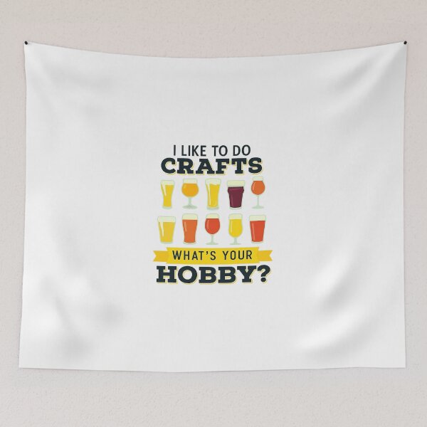Item preview, Cerveza divertida Me gusta hacer manualidades ¿Cuál es tu pasatiempo? Bebida artesanal designed and sold by virostrength.