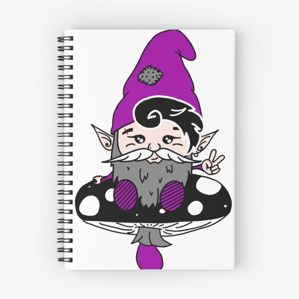 Item preview, Asexual Gnome on a Mushroom designed and sold by GnomeyArt.