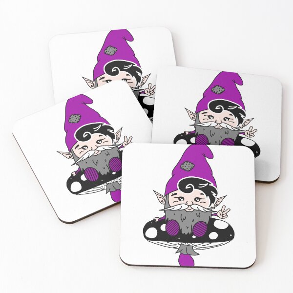 Item preview, Asexual Gnome on a Mushroom designed and sold by GnomeyArt.