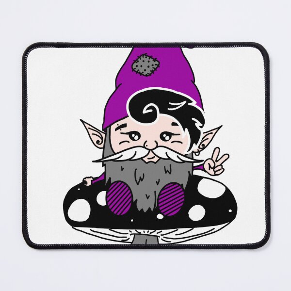 Item preview, Asexual Gnome on a Mushroom designed and sold by GnomeyArt.