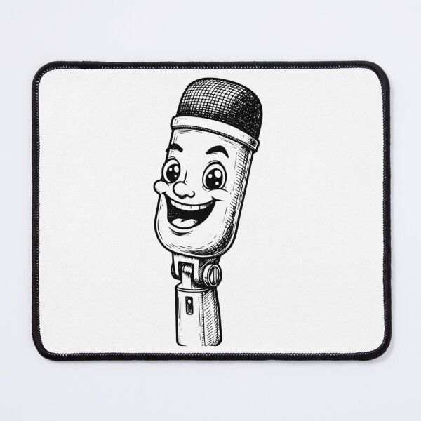 Item preview, Funny Microphone Illustration designed and sold by SkylarReily.