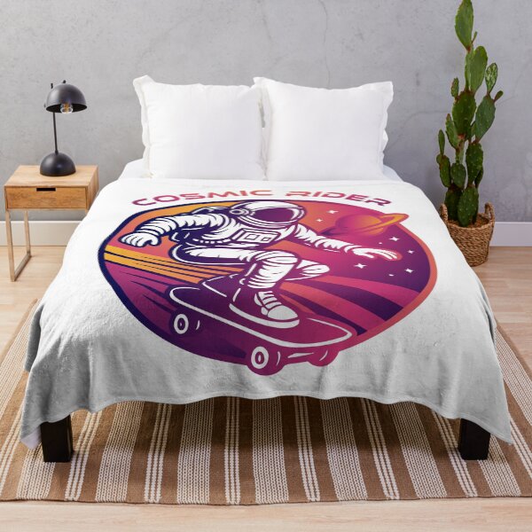 Item preview, Cosmic Rider – Astronaut Skateboarding in Space Retro Futuristic 3 designed and sold by sherifshaaban.