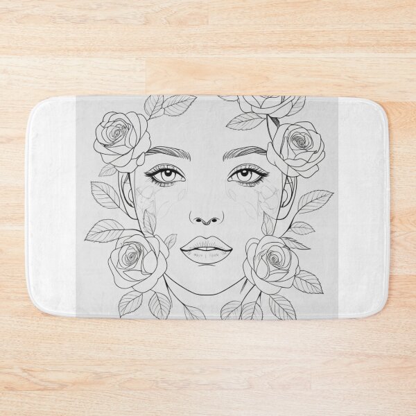 Item preview, Blooming Soul – Woman with Roses designed and sold by FusionArtStyle.