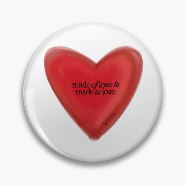 Item preview, Made Of Love Red Heart designed and sold by effdesigns.