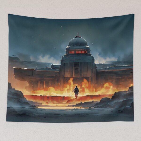 Item preview, Fire Palace Darth Vader Iconic Art Dark Side designed and sold by ART ATTACK ZONE.
