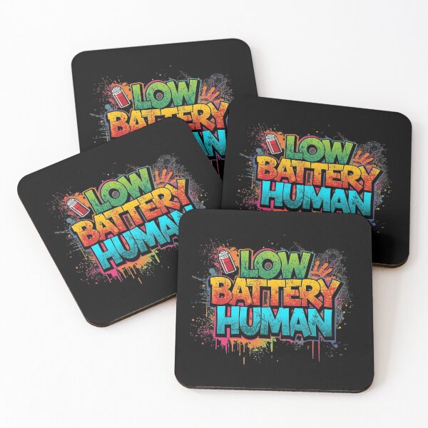 Item preview, Low Battery Human | Sarcastic Humor Design by Too Real Co designed and sold by TooRealCo.