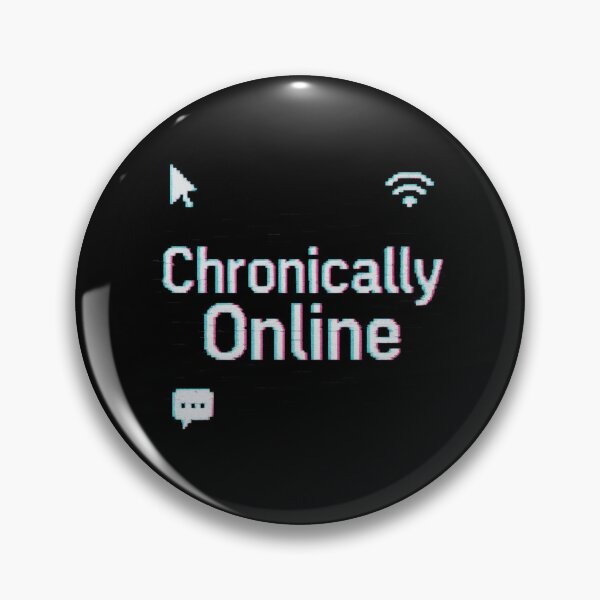 Item preview, Chronically Online | Funny Internetcore Sticker / Aesthetic Design designed and sold by Dragonfly-10.