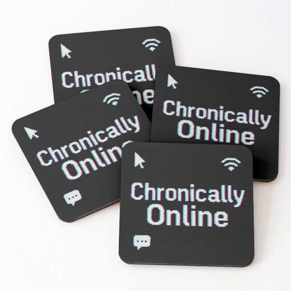Item preview, Chronically Online | Funny Internetcore Sticker / Aesthetic Design designed and sold by Dragonfly-10.