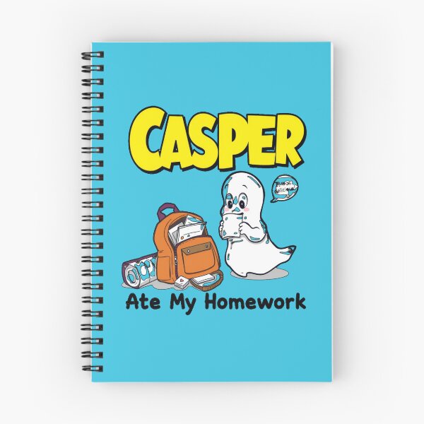 Item preview, Casper Ate My Homework – Cute Ghost School Tee | Funny Halloween Shirt for Students & Paranormal Class Clowns designed and sold by Mythic Tide.