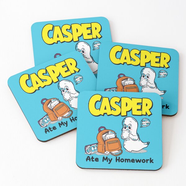 Item preview, Casper Ate My Homework – Cute Ghost School Tee | Funny Halloween Shirt for Students & Paranormal Class Clowns designed and sold by Mythic Tide.