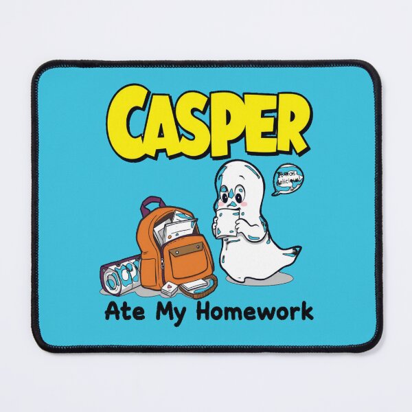 Item preview, Casper Ate My Homework – Cute Ghost School Tee | Funny Halloween Shirt for Students & Paranormal Class Clowns designed and sold by Mythic Tide.