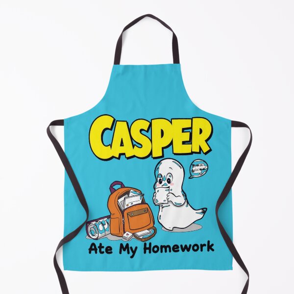 Item preview, Casper Ate My Homework – Cute Ghost School Tee | Funny Halloween Shirt for Students & Paranormal Class Clowns designed and sold by Mythic Tide.