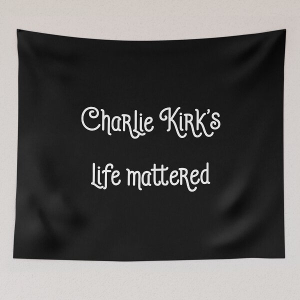 Item preview, Charlie Kirk's Life Mattered designed and sold by Twittlefish.