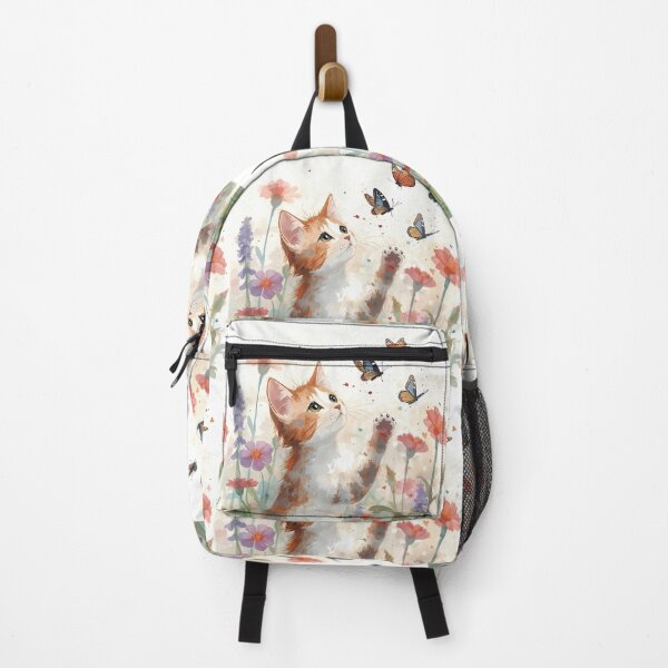 Item preview, Cat chasing butterflies designed and sold by Myriad Finds.