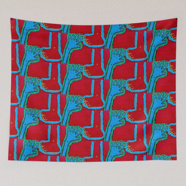 Item preview, Red Foot, Blue Hand designed and sold by JaySnellingArt.