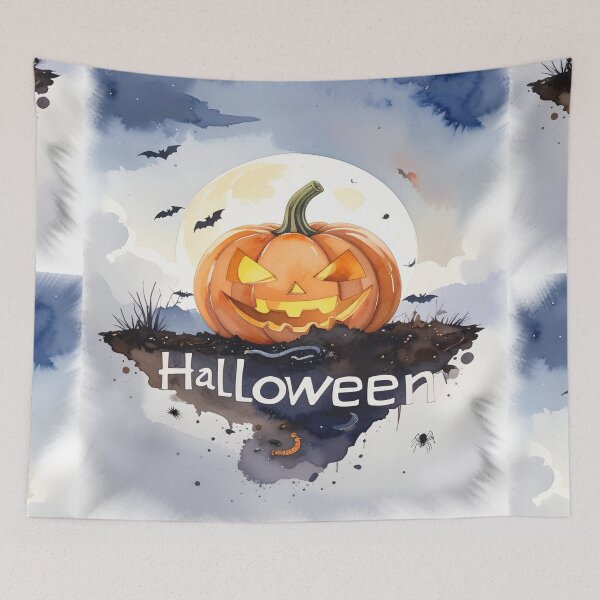 Item preview, Halloween pumpkins on the ground with insects and worms designed and sold by LiskoDesign.