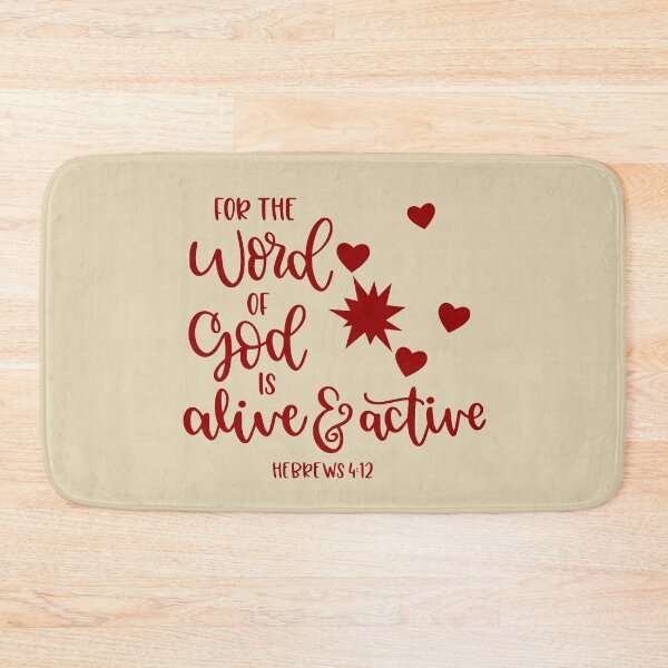 Item preview, The Word of God Is Alive & Active | Hebrews 4:12 Bible Verse | Inspirational Christian Gifts & Apparel designed and sold by Hope & Light Designs.