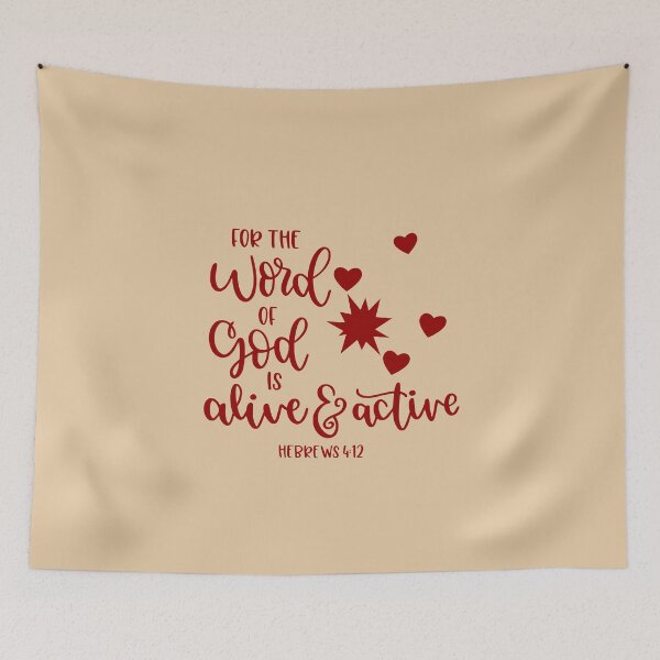 Item preview, The Word of God Is Alive & Active | Hebrews 4:12 Bible Verse | Inspirational Christian Gifts & Apparel designed and sold by Hope & Light Designs.