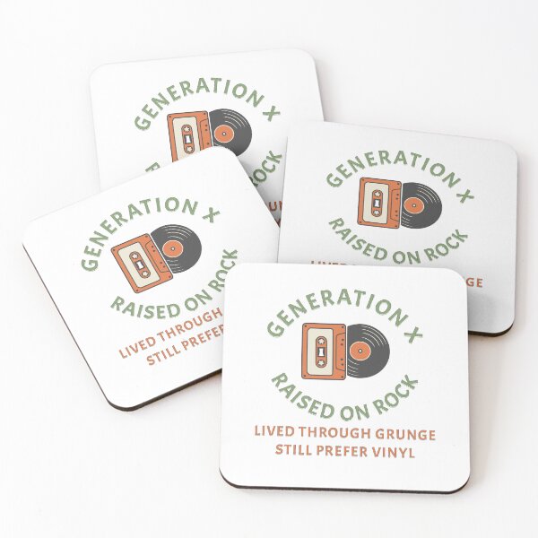 Item preview, Generation X Raised on Rock Lived Through Grunge Still Prefer Vinyl designed and sold by SoulThread Studio.