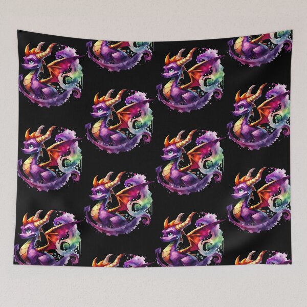 Item preview, Watercolor Spyro - Whimsical Magic of the Playful Dragon designed and sold by Tiellelarty3364.