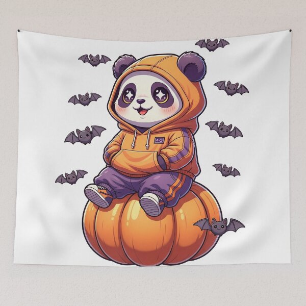 Item preview, Halloween Panda Vibe designed and sold by ArtByRahim.