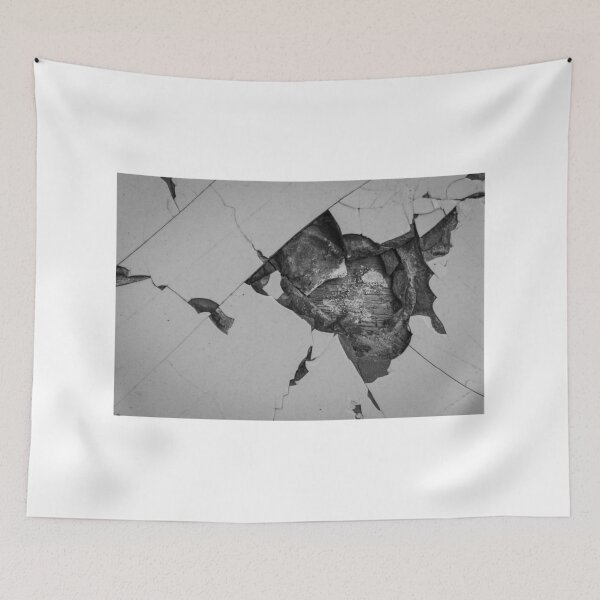 Item preview, Close-Up Cracked Surface with Exposed Wooden Texture Beneath the Layers designed and sold by Nmallia.