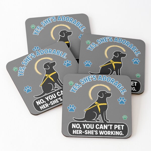 Item preview, Adorable Service Guide Dog Working Do Not Pet designed and sold by Eyepatch-Jacks.
