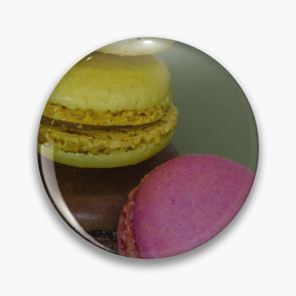 Item preview, Stacked Colorful Macarons Featuring Various Flavors on a Plain Background designed and sold by Nmallia.