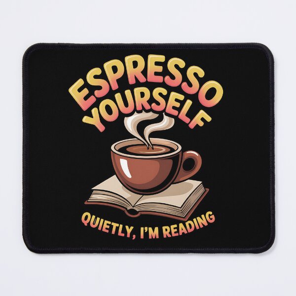 Item preview, Espresso yourself - bookworm - librarian life - literature lover - book club – bibliophile - stack of books - novel addict - paperback fan - readers retreat - book obsession designed and sold by JansenGS.