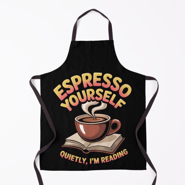 Item preview, Espresso yourself - bookworm - librarian life - literature lover - book club – bibliophile - stack of books - novel addict - paperback fan - readers retreat - book obsession designed and sold by JansenGS.