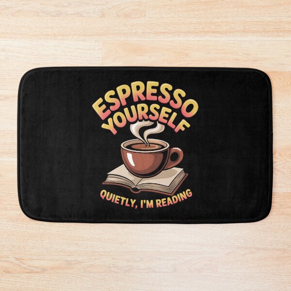 Item preview, Espresso yourself - bookworm - librarian life - literature lover - book club – bibliophile - stack of books - novel addict - paperback fan - readers retreat - book obsession designed and sold by JansenGS.