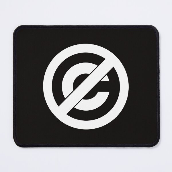 Item preview, Public Domain Symbol Copyleft White Ink designed and sold by CarliReich.