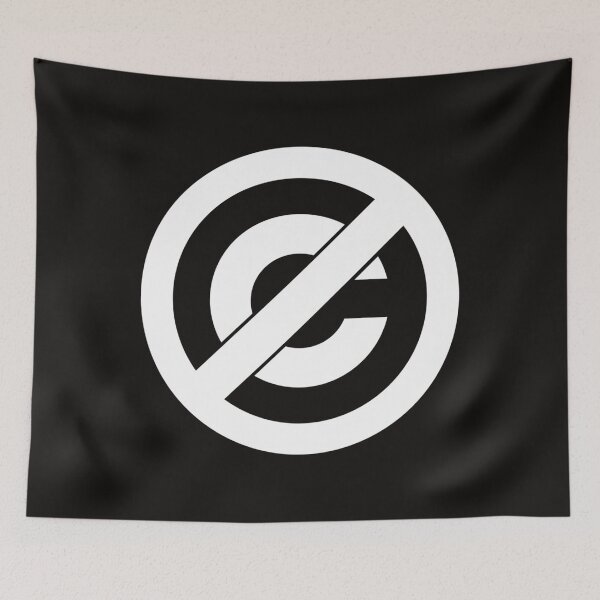 Item preview, Public Domain Symbol Copyleft White Ink designed and sold by CarliReich.