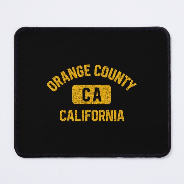 Item preview, Orange County California Gym Style Distressed Amber Print designed and sold by aqnkkalw83.
