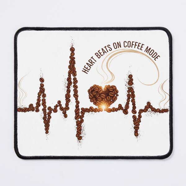 Item preview, Heart Beats on Coffee Mode designed and sold by MedIA-store.