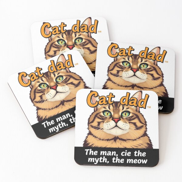 Item preview, Cat dad: The man, the myth, the meow designed and sold by SSMC DREAM DESIGN.