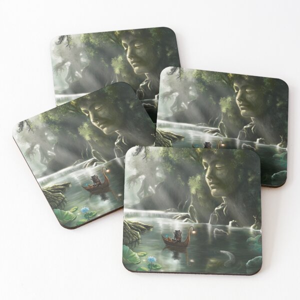 Item preview, Down The Magic River – Surreal Fantasy Landscape Art designed and sold by Fantasy Illustrations & Fan Art.