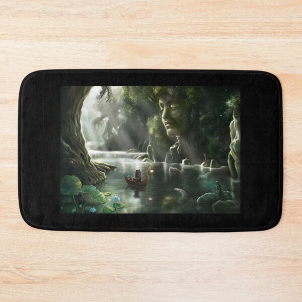 Item preview, Down The Magic River – Surreal Fantasy Landscape Art designed and sold by Fantasy Illustrations & Fan Art.