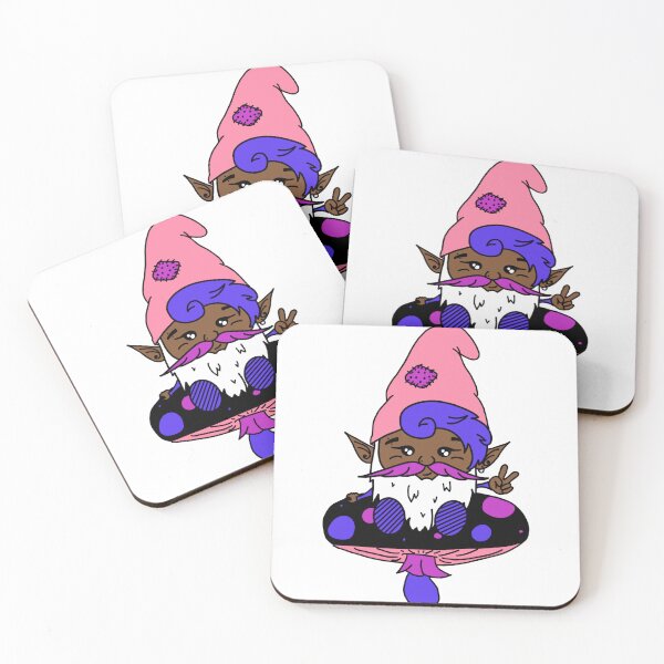 Item preview, POC Genderfluid Gnome on a Mushroom designed and sold by GnomeyArt.